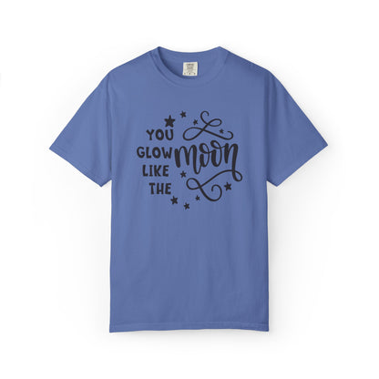 You Glow Like The Moon Inner Beauty Fashion Tee Body Positivity Wellness Forever Young Healthy lifestyle Unisex Heavy Cotton T-Shirt