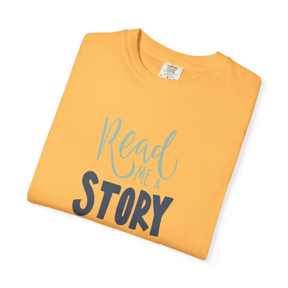 Read Me A Story Time Travel Superhero Parallel Trendy Tee Universe Fiction Connection Grand Parents Unisex Heavy Cotton T-Shirt
