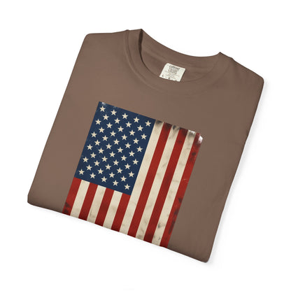 Flag USA - Unisex Garment-Dyed T-shirt