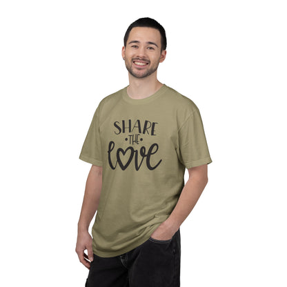 Share The Love Kindness Tee Compassion Empathy Support Community Affection Unisex Heavy Cotton T-Shirt