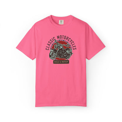 Classic Motorcycles Custom Engine Club Motorbike Lovers Trendy Tee High-speed Rider Adventure Racer Unisex Heavy Cotton T-Shirt