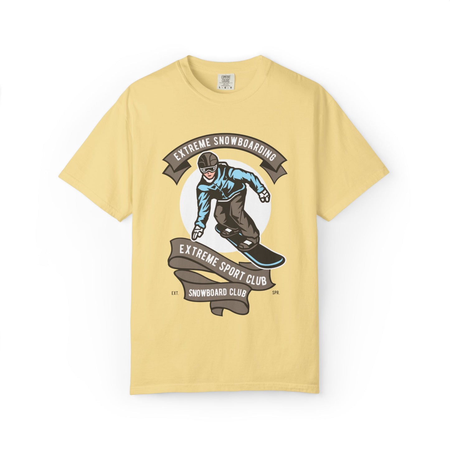 Extreme Snowboarding Sports Club Holly Jolly Winter Tee Wonderland Unisex Heavy Cotton T-Shirt