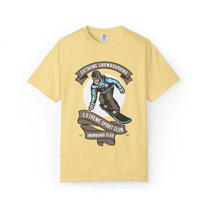 Extreme Snowboarding Sports Club Holly Jolly Winter Tee Wonderland Unisex Heavy Cotton T-Shirt