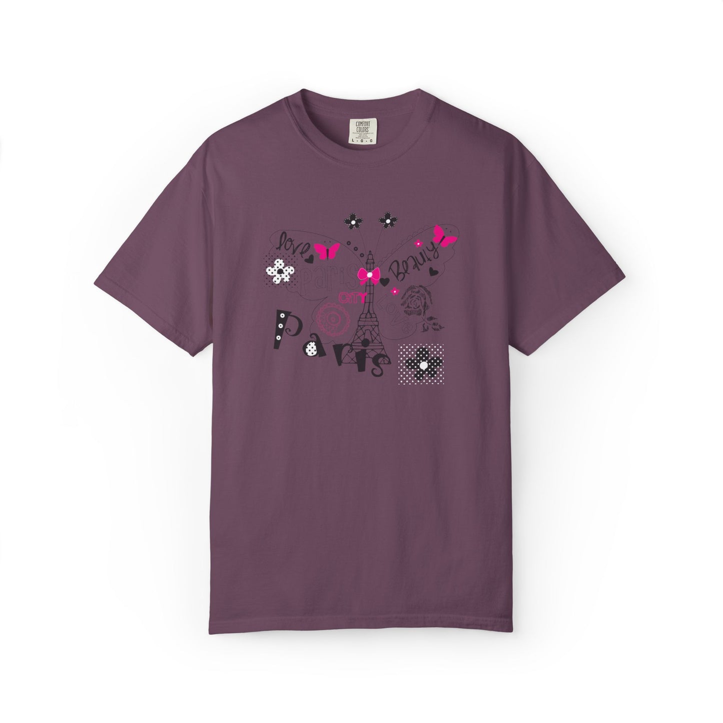 Paris Love Honeymoon Spots Candlelit Dinners Couples’ Tee Retreats Paris Fashion Unisex Heavy Cotton T-Shirt