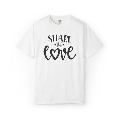 Share The Love Kindness Tee Compassion Empathy Support Community Affection Unisex Heavy Cotton T-Shirt