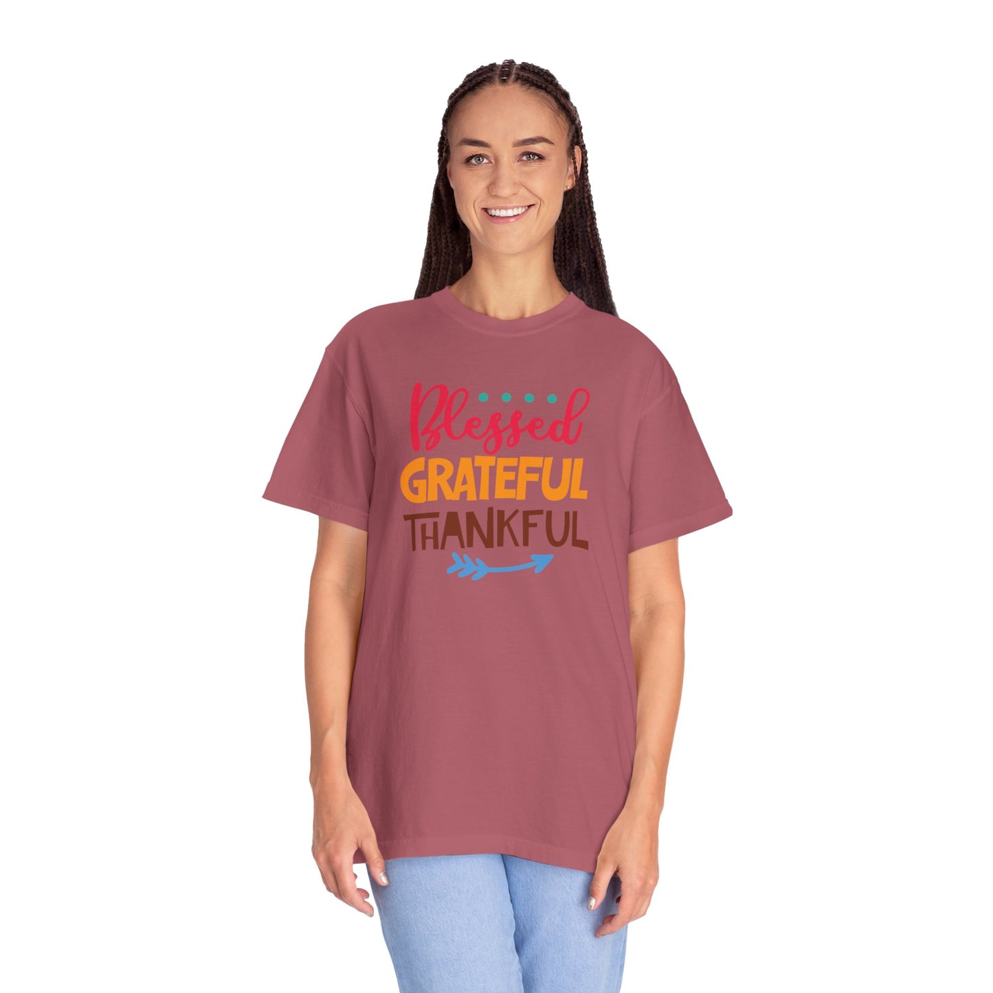 Blessed Grateful ThankfulAppreciate Everything Lovers Tee Positivity Self-Sufficiency Satisfaction Unisex Heavy Cotton T-Shirt