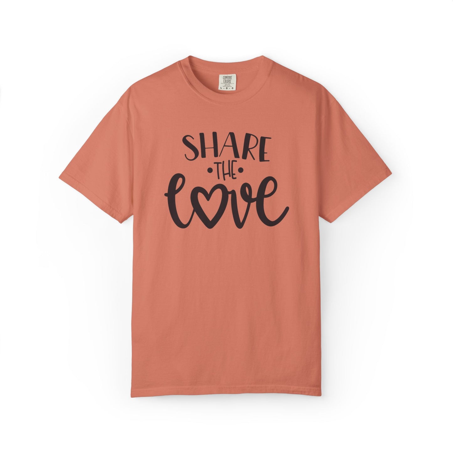 Share The Love Kindness Tee Compassion Empathy Support Community Affection Unisex Heavy Cotton T-Shirt