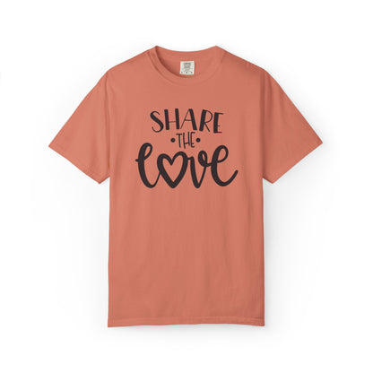 Share The Love Kindness Tee Compassion Empathy Support Community Affection Unisex Heavy Cotton T-Shirt