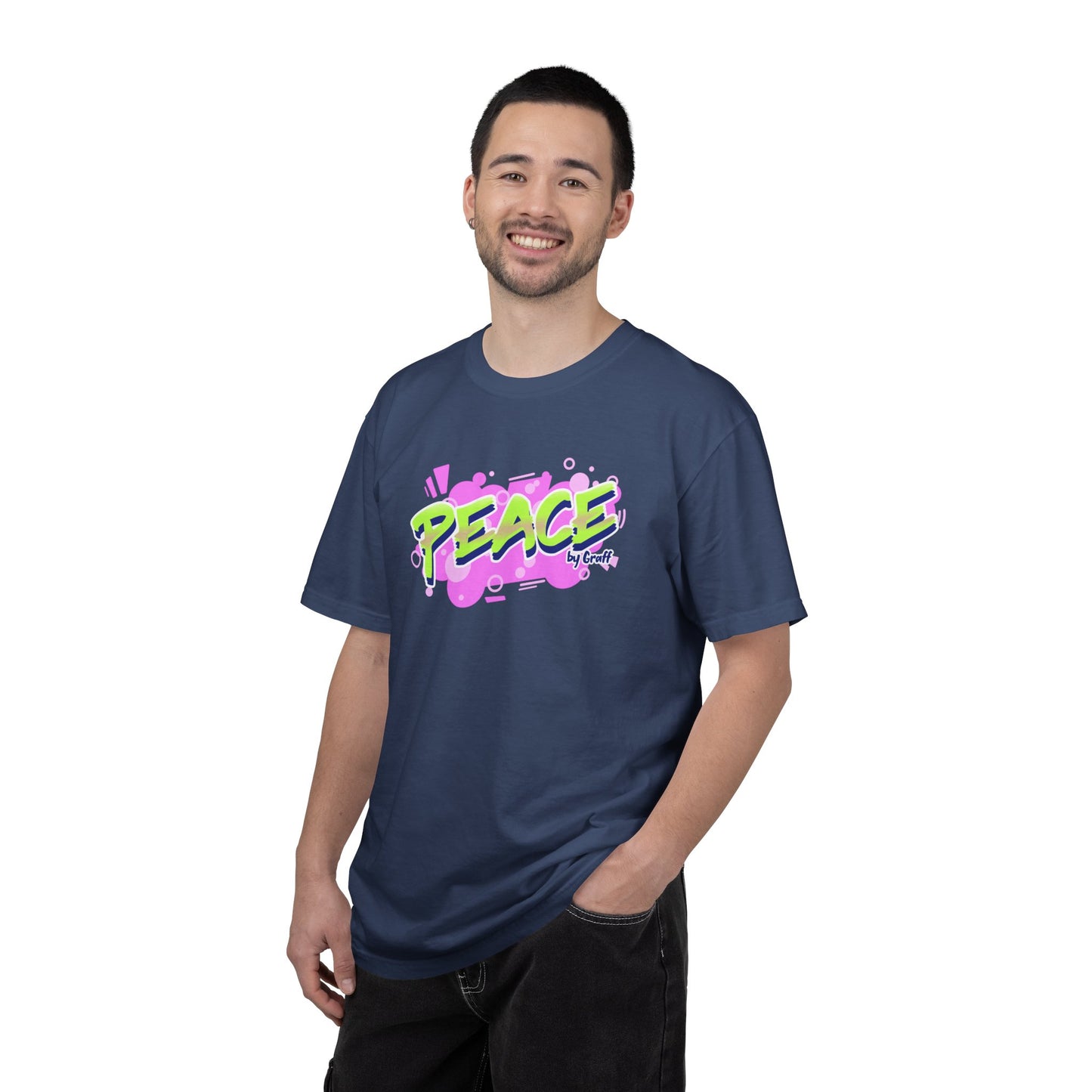 Graffiti Logo Maker Featuring Bubbly Graphics Unisex Heavy Cotton T-Shirt