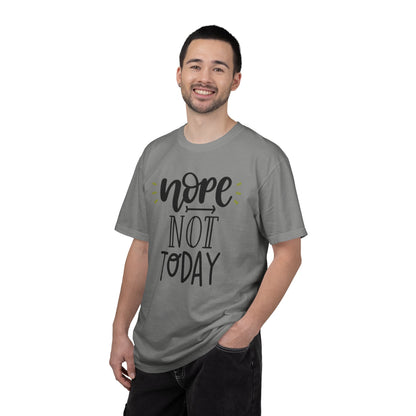 Nope Not Today Idle Moments Tee Cozy Living Contented Loafing Unisex Heavy Cotton T-Shirt