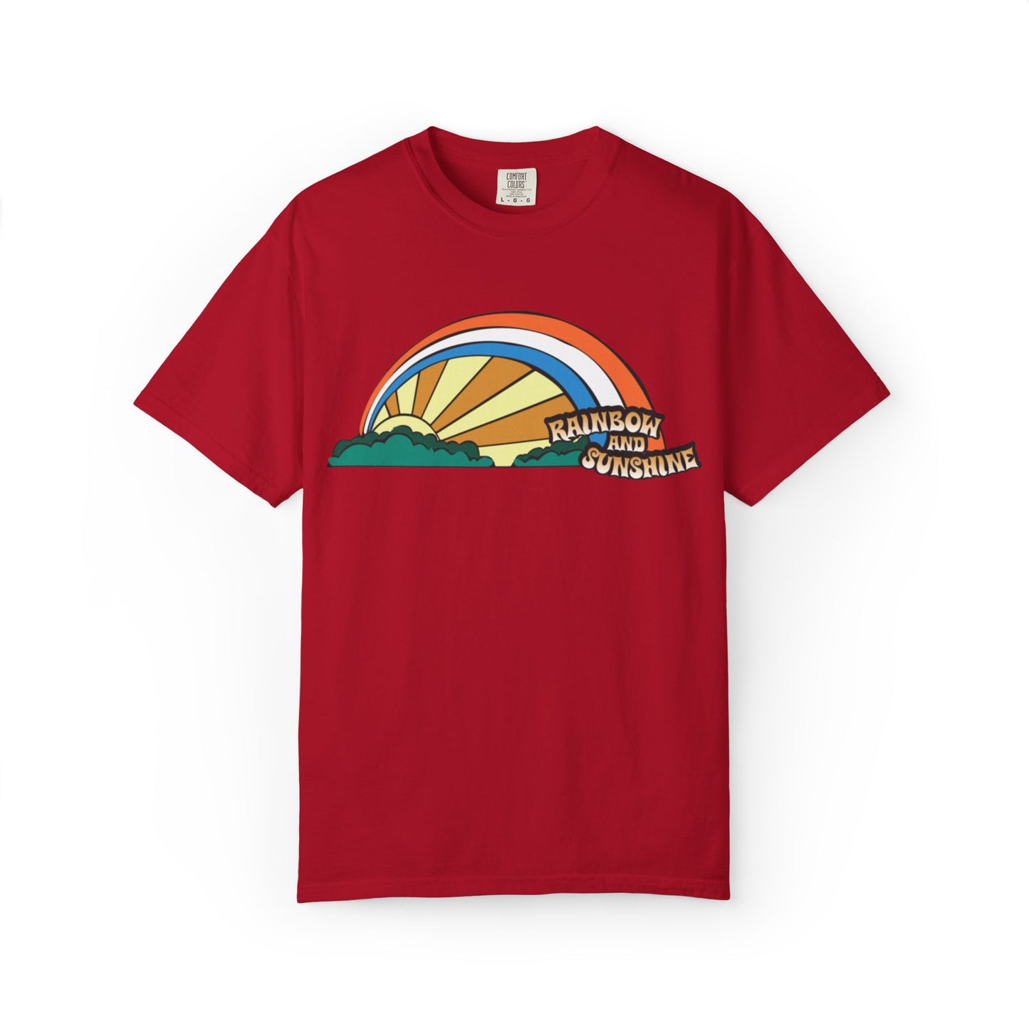 Rainbow And Sunshine Summer Trendy Tee Sunshine Days Ice Cream Summer Camp Beachcombing Anchor Unisex Heavy Cotton T-Shirt
