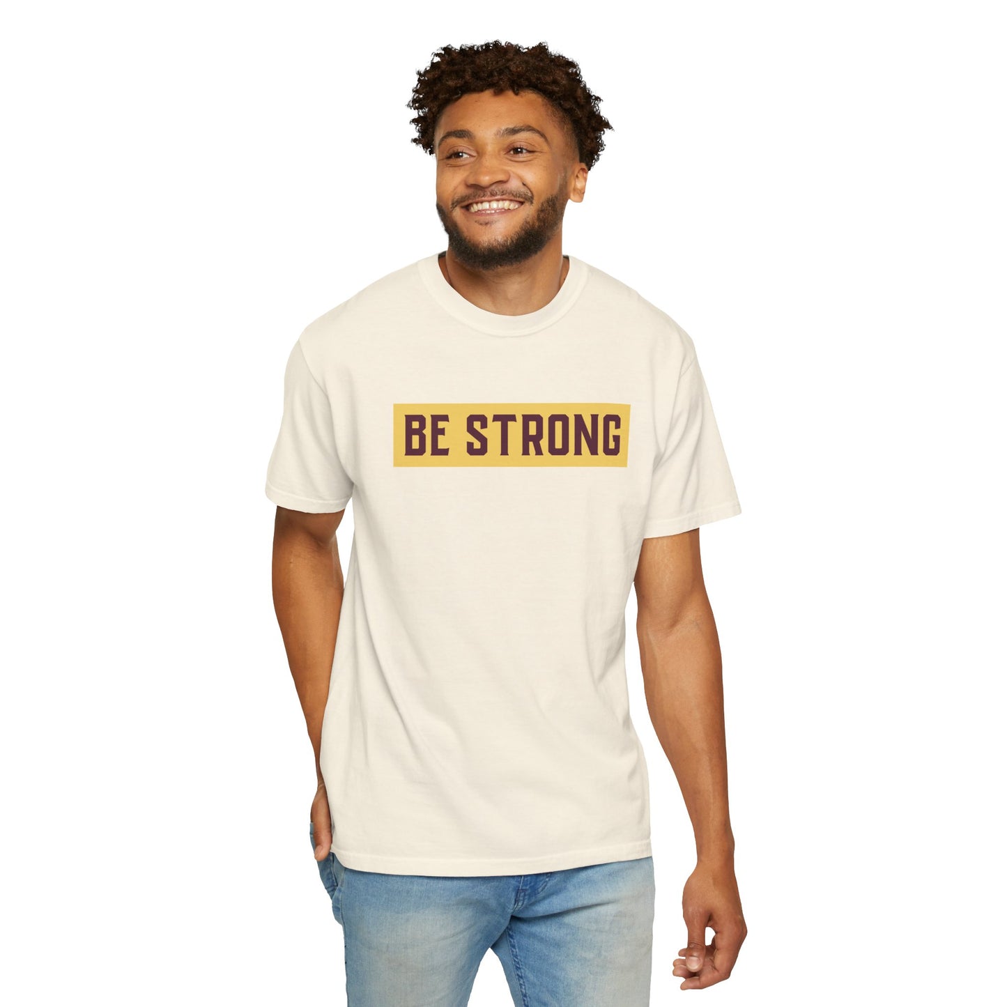 Be Strong Quotes Best Selling Unisex Heavy Cotton T-Shirt
