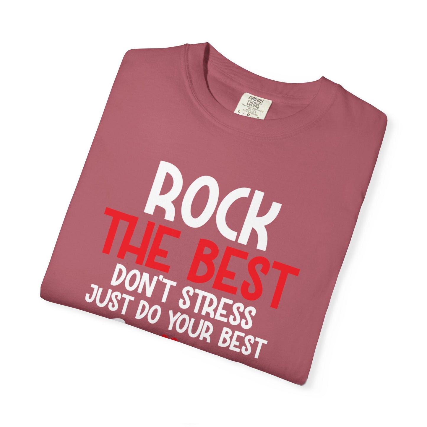 Motivational Rock The Best Stop Wishing Start Doing Action Goal Setting Modern Tee Achievement Self-Improvement Unisex Heavy Cotton T-Shirt