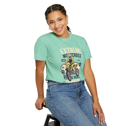 Extreme Champion Epic Trail Exploration Tee Thrill-Seeking Stunt Mastery Downhill Rush Unisex Heavy Cotton T-Shirt