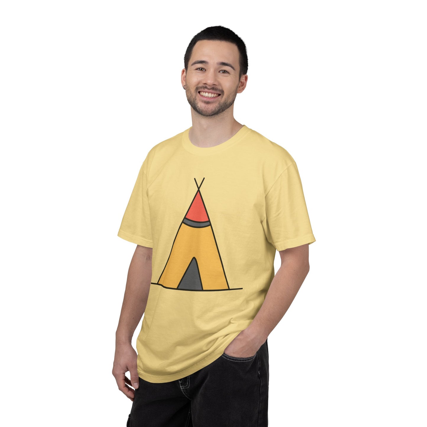 Camping  Adventure Lovers Tee Nature Exploration Bonfire Travel Van Unisex Heavy Cotton T-Shirt