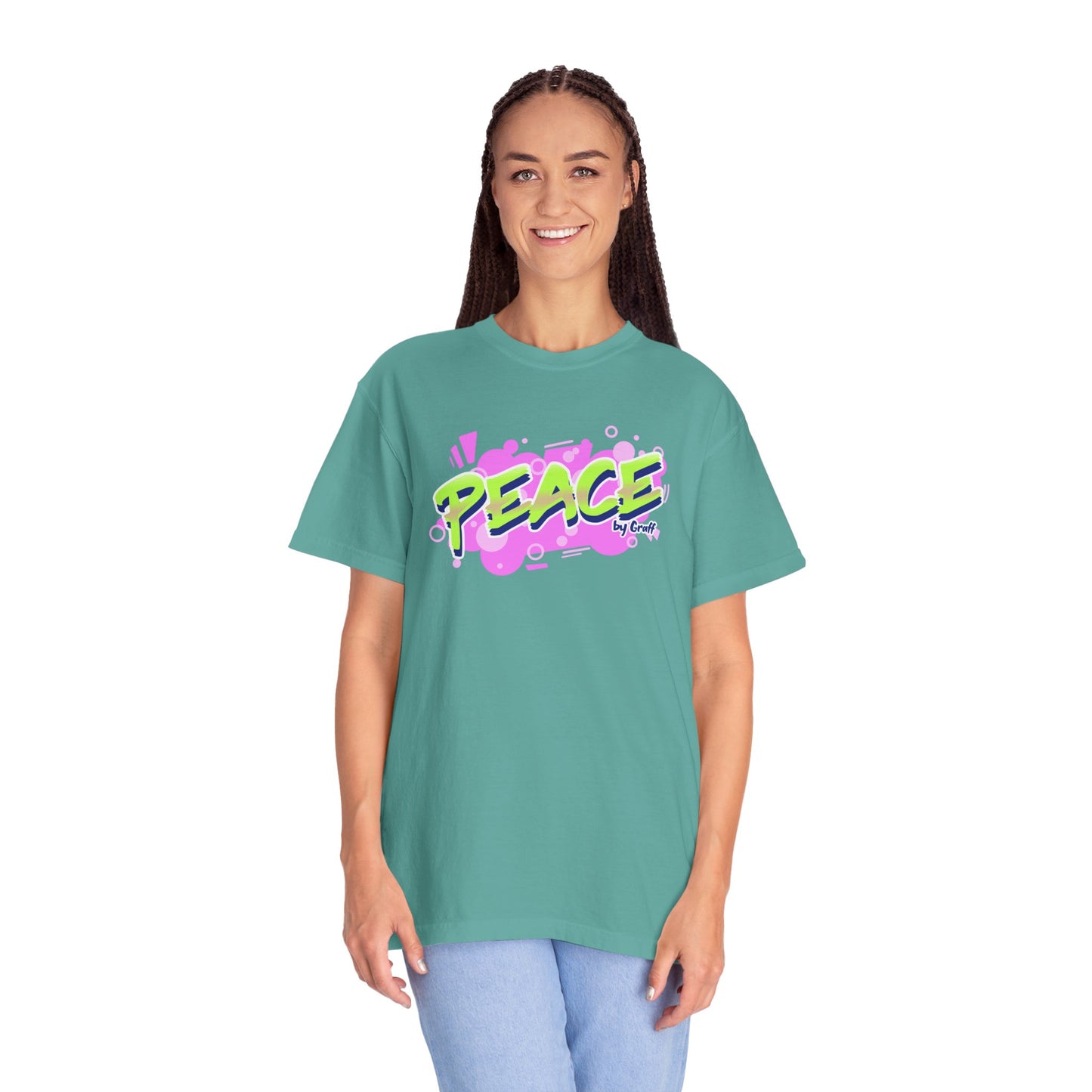 Graffiti Logo Maker Featuring Bubbly Graphics Unisex Heavy Cotton T-Shirt
