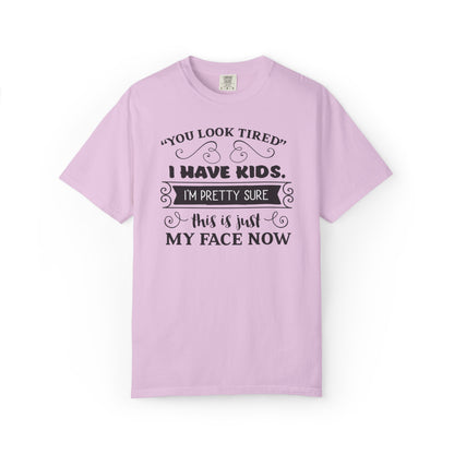 I Have Kids I’m Pretty Sure This Is Just My Face Now Strong Motherhood Tee Parenting Magic Fantasy Reality Wonder Woman Unisex Heavy Cotton T-Shirt