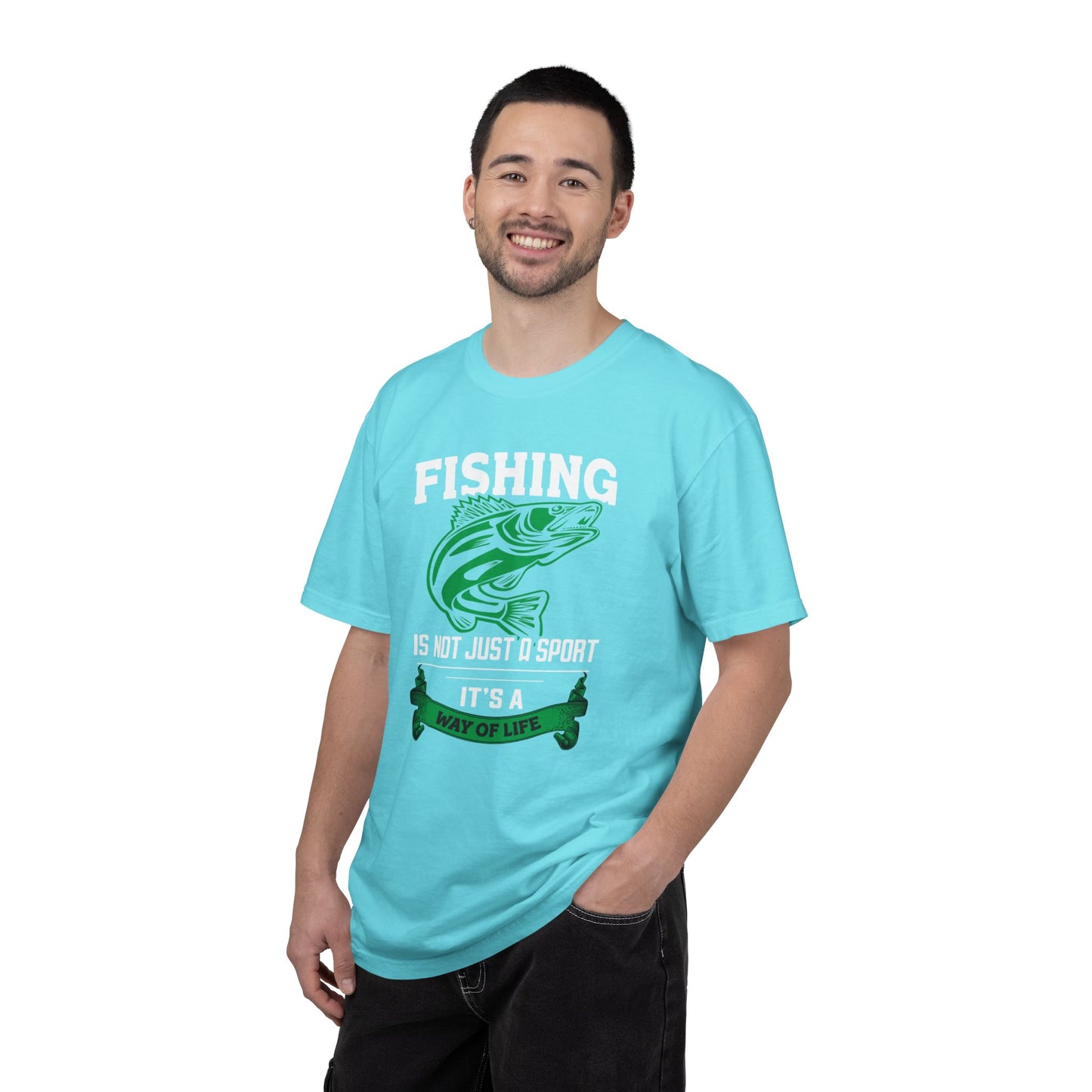 Fishing Is Not Just A Sport Reel Bait Fishing Tee Solitude Unisex Heavy Cotton T-Shirt