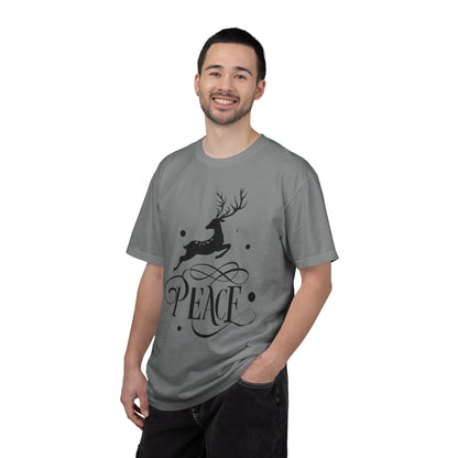 Peace Harmony Unity Peacemakers Tee Merry Christmas Festival Snowflakes Season Of Joy Unisex Heavy Cotton T-Shirt