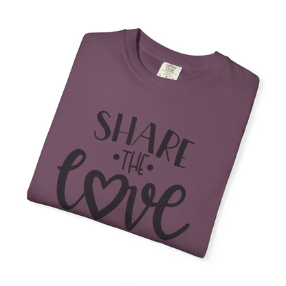Share The Love Kindness Tee Compassion Empathy Support Community Affection Unisex Heavy Cotton T-Shirt