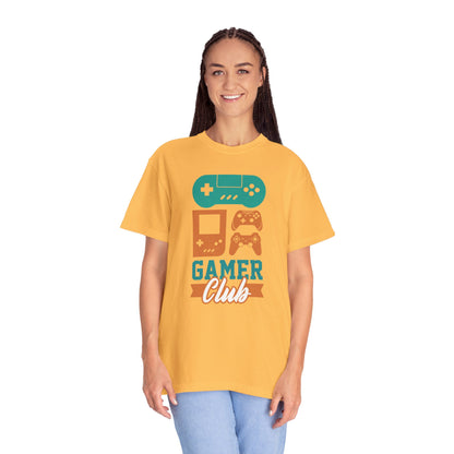 Funny Gamer Club Sarcastic Retro Gaming Gaming Consoles Gaming Community Unisex Heavy Cotton T-Shirt