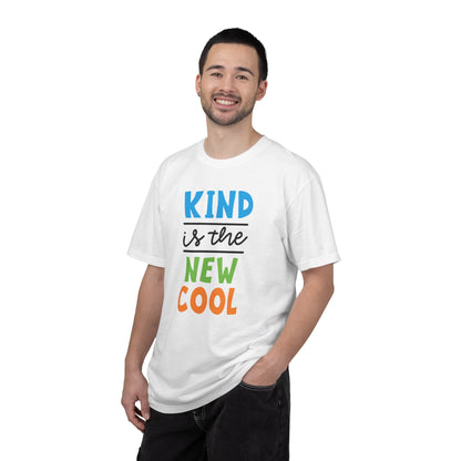 Kind Is The New Cool Positive Affirmation Tee Heartfelt Advice Inspirational Words Unisex Heavy Cotton T-Shirt