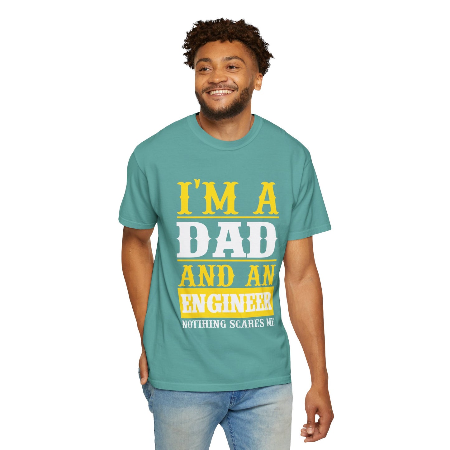 Proud Dad I’m Dad And An Engineer Fatherhood Role Model Problem-solving Critical Thinking Unisex Heavy Cotton T-Shirt