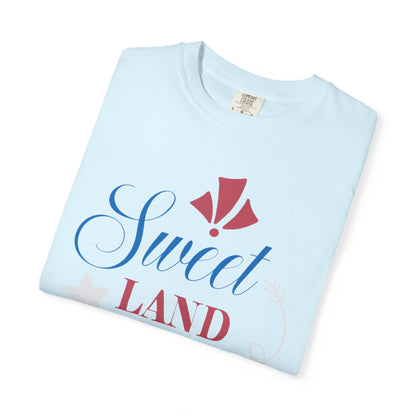 Sweet Land Of Liberty Equality American Values Country Love USA Flag Patriotic Tee Loyalty Fairness Unity Unisex Heavy Cotton T-Shirt