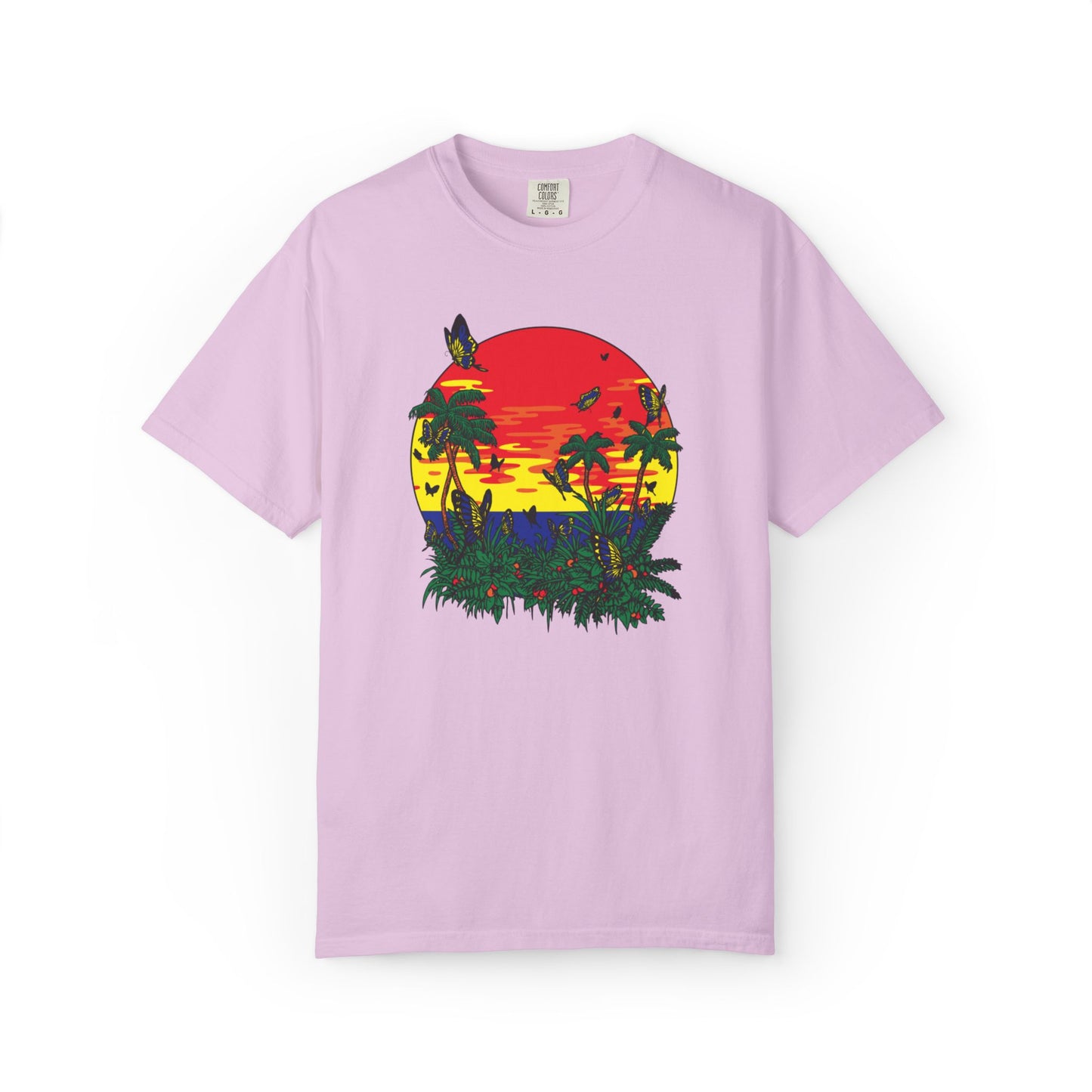 Palm Trees Island Summer Trendy Tee Sunshine Days Ice Cream Summer Camp Beachcombing Anchor Unisex Heavy Cotton T-Shirt