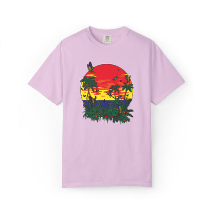 Palm Trees Island Summer Trendy Tee Sunshine Days Ice Cream Summer Camp Beachcombing Anchor Unisex Heavy Cotton T-Shirt