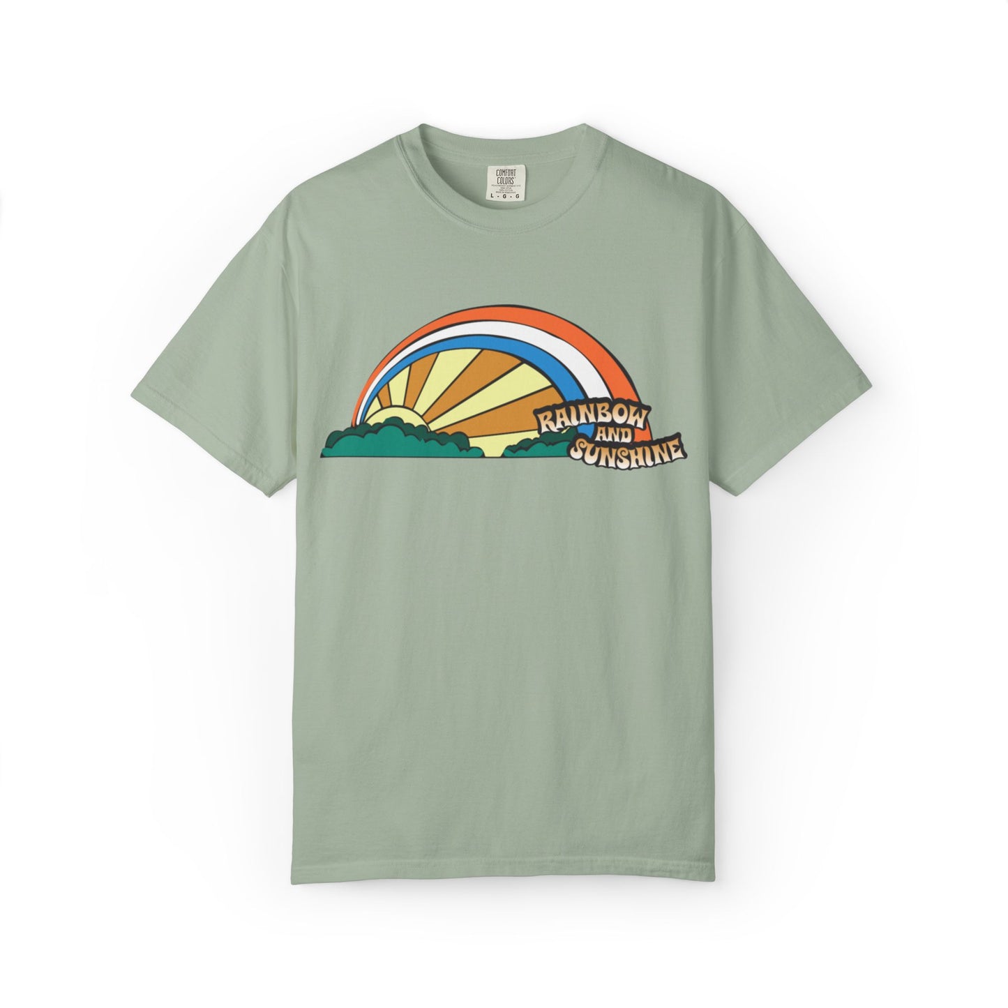 Rainbow And Sunshine Summer Trendy Tee Sunshine Days Ice Cream Summer Camp Beachcombing Anchor Unisex Heavy Cotton T-Shirt