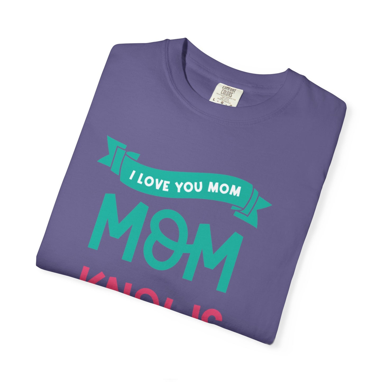 Mom Knows Best Strong Motherhood Heartfelt Guidance Tee Nurturing Knowledge Unisex Heavy Cotton T-Shirt