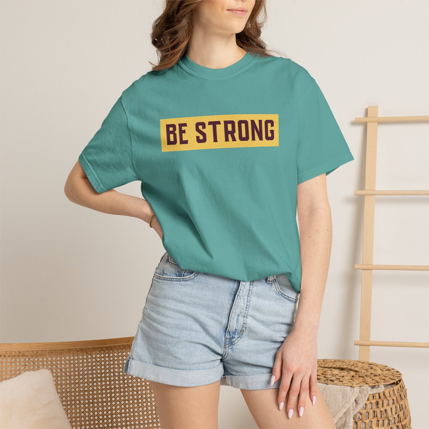 Be Strong Quotes Best Selling Unisex Heavy Cotton T-Shirt