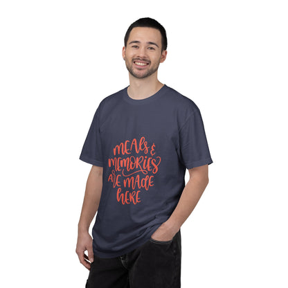 Meals & Memories Are Made Here Chapters Of Life Precious Moments Tee Recollections Meaningful Experiences Nostalgia Unisex Heavy Cotton T-Shirt