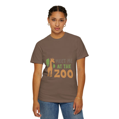 Meet Me At Zoo Wildlife Conservation Tee Animal Welfare Safari Aquarium Outreach Programs Unisex Heavy Cotton T-Shirt