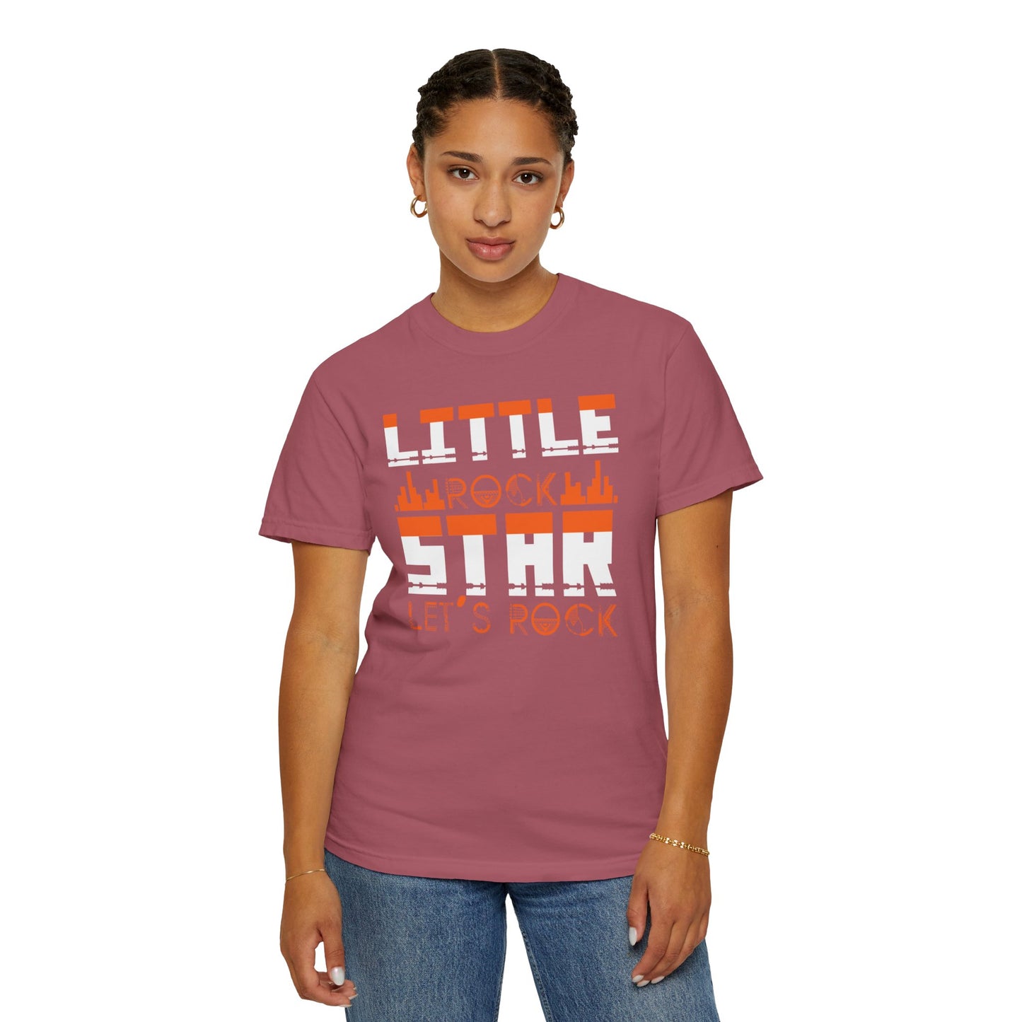 Thrilling Little Rock Star Born To Rock Rock And Roll Passion Rocker At Heart Rock Enthusiasm Unisex Heavy Cotton T-Shirt