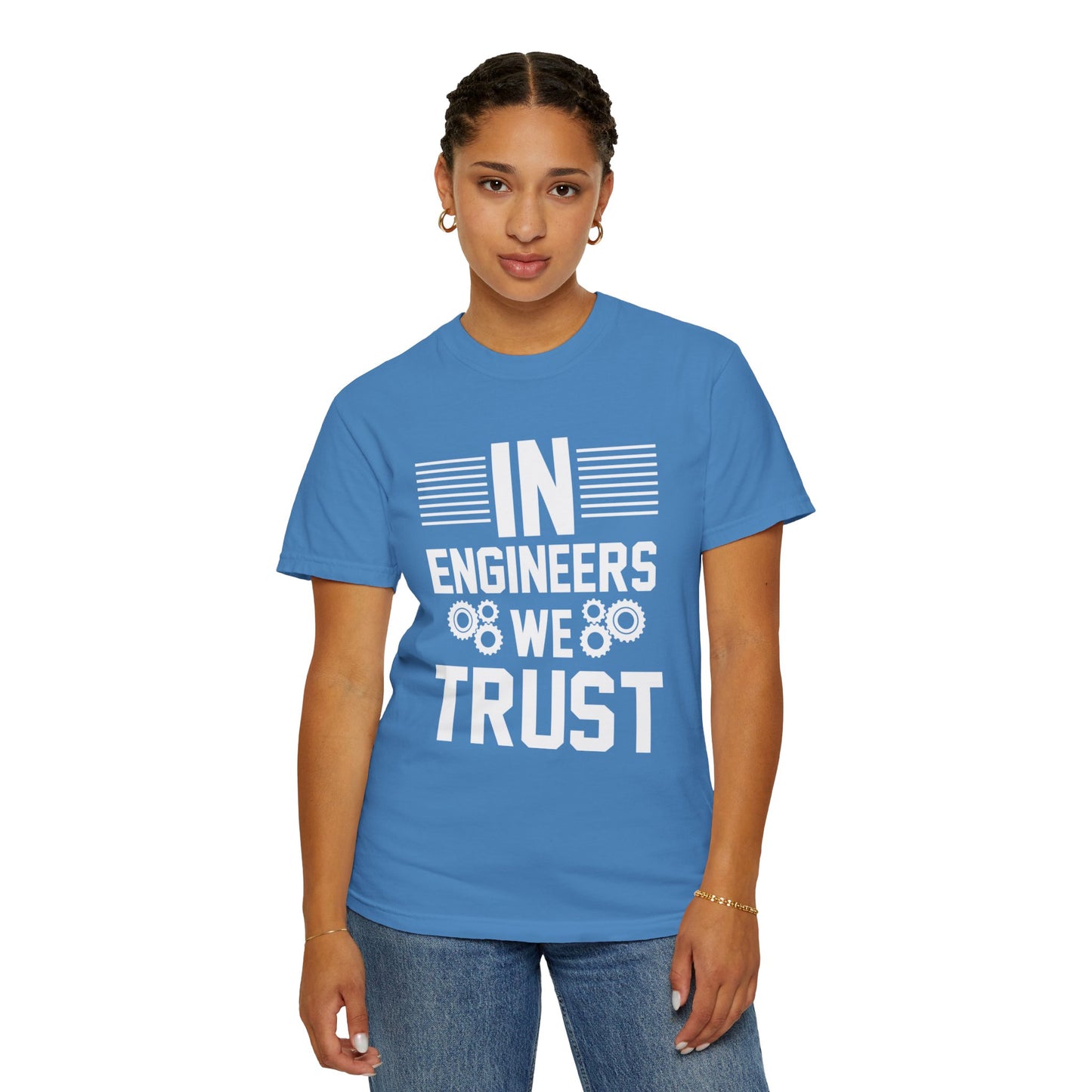 In Engineers We Trust Critical Thinking Problem-Solving Sarcastic Adaptability Unisex Heavy Cotton T-Shirt