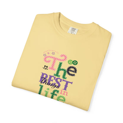 The Best Things In Life Aren’t Things Encouragement Self-belief Tee Moral Support Hopefulness Positivity People Unisex Heavy Cotton T-Shirt