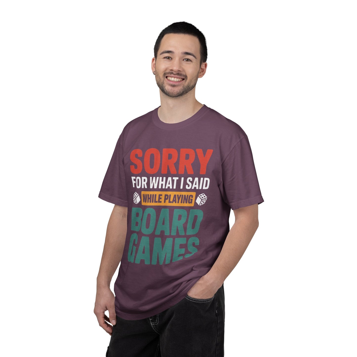 Sorry For What I Said While Playing Board Games- Unisex Garment-Dyed T-shirt