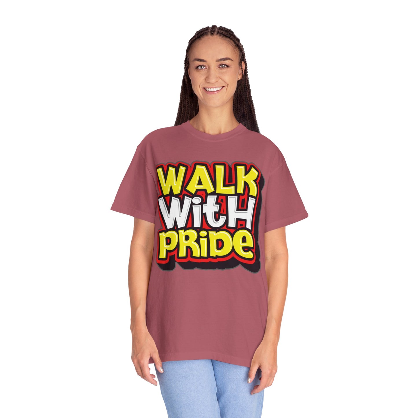 Walk With Pride Confidence Tee Aspiration Mindfulness Integrity Empowerment Unisex Heavy Cotton T-Shirt