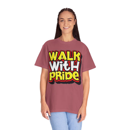 Walk With Pride Confidence Tee Aspiration Mindfulness Integrity Empowerment Unisex Heavy Cotton T-Shirt