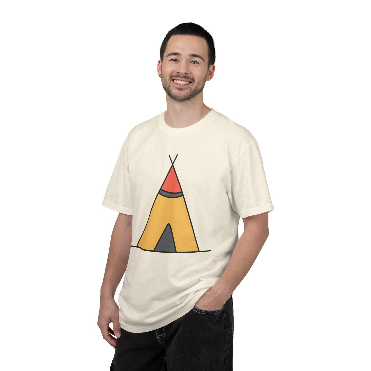 Camping  Adventure Lovers Tee Nature Exploration Bonfire Travel Van Unisex Heavy Cotton T-Shirt