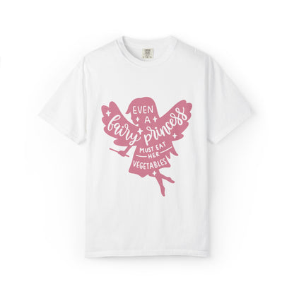 Even A Fairy Princess Must Eat Her Vegetables Parenting Advice Tee Healthy Eating Balanced Diet Unisex Heavy Cotton T-Shirt