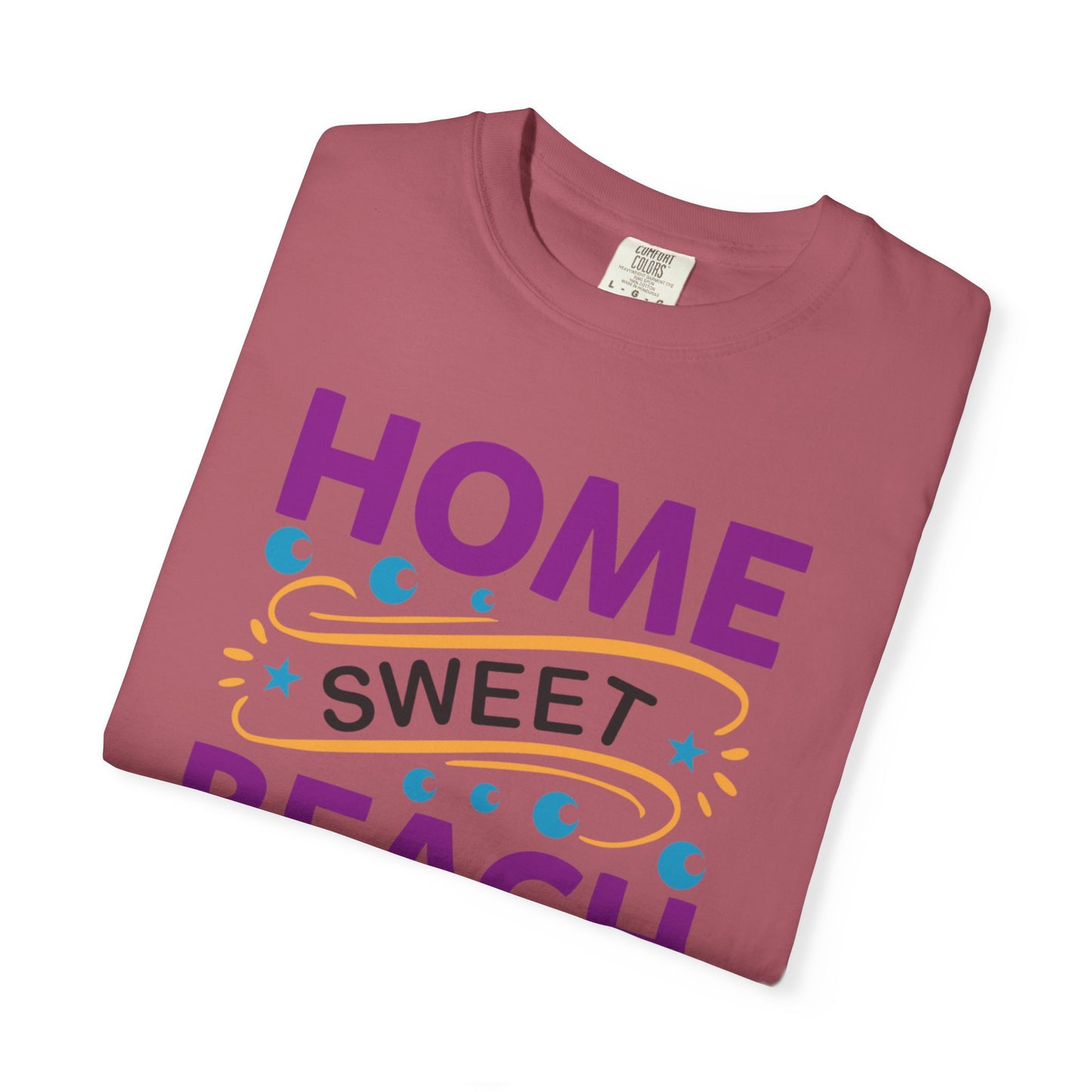 Enjoyable Home Sweet Beach House Beach Life Sun Sand Sea Seashells Sea Breeze Beach Sun Glasses  Unisex Heavy Cotton T-Shirt