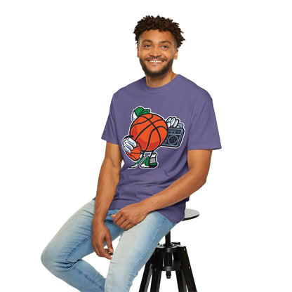 Funny Street Basketball Court King Queens Basketball Lovers Tee Slam Dunk Net Warriors Unisex Heavy Cotton T-Shirt