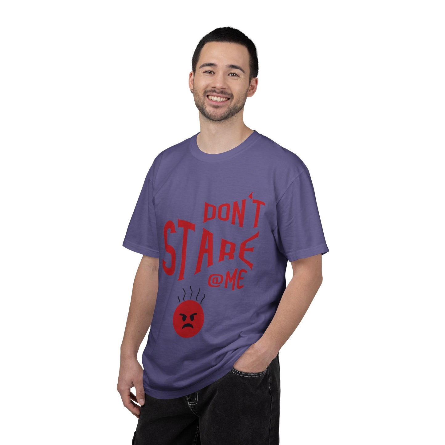 Don’t Stare Me Politeness Tee Personal Space Self-Consciousness Respect Boundaries Unisex Heavy Cotton T-Shirt