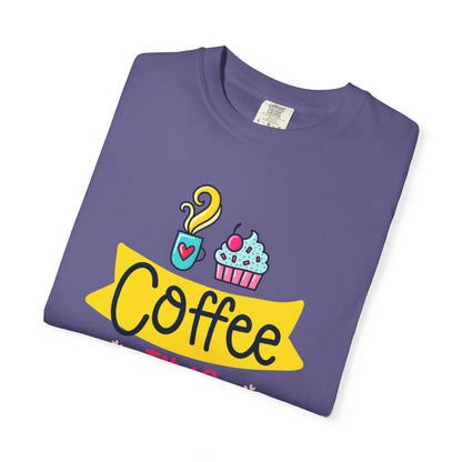 Funny Coffee Time Beans Latte Lovers Tee Black Brew Addicted Barista Freak Unisex Heavy Cotton T-Shirt