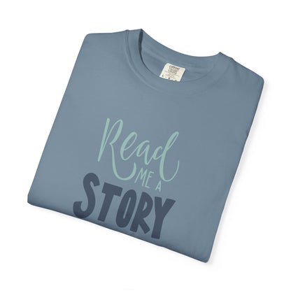 Read Me A Story Time Travel Superhero Parallel Trendy Tee Universe Fiction Connection Grand Parents Unisex Heavy Cotton T-Shirt