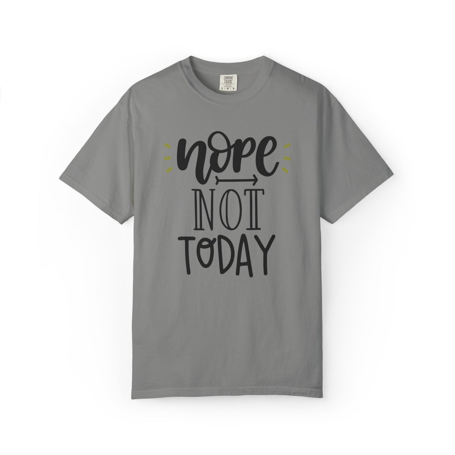 Nope Not Today Idle Moments Tee Cozy Living Contented Loafing Unisex Heavy Cotton T-Shirt