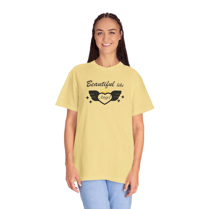 Beautiful Like Angel Politeness Tee Confidence Boost Stunning Gracefulness Unisex Heavy Cotton T-Shirt